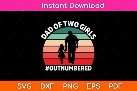 Dad of Two Girls Outnumbered Retro Embroidery Review