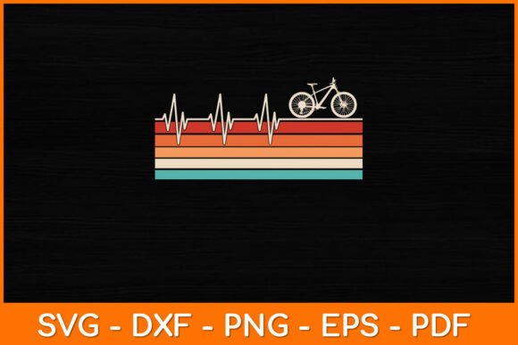 Funny Heartbeat Cycling Retro Vintage