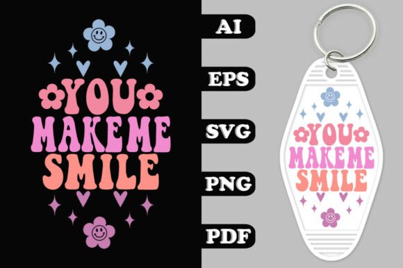 Groovy Motel Keychain Design with You Ma