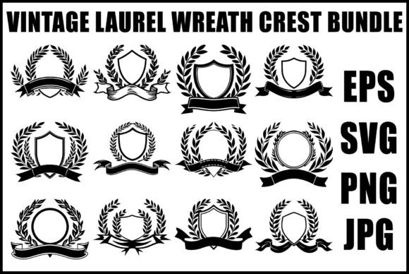 Heraldic Laurel Crest SVG Pack Review