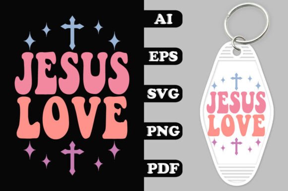 Jesus Love Key Chain SVG Design Review