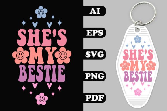 She s My Bestie Key Chain SVG Review